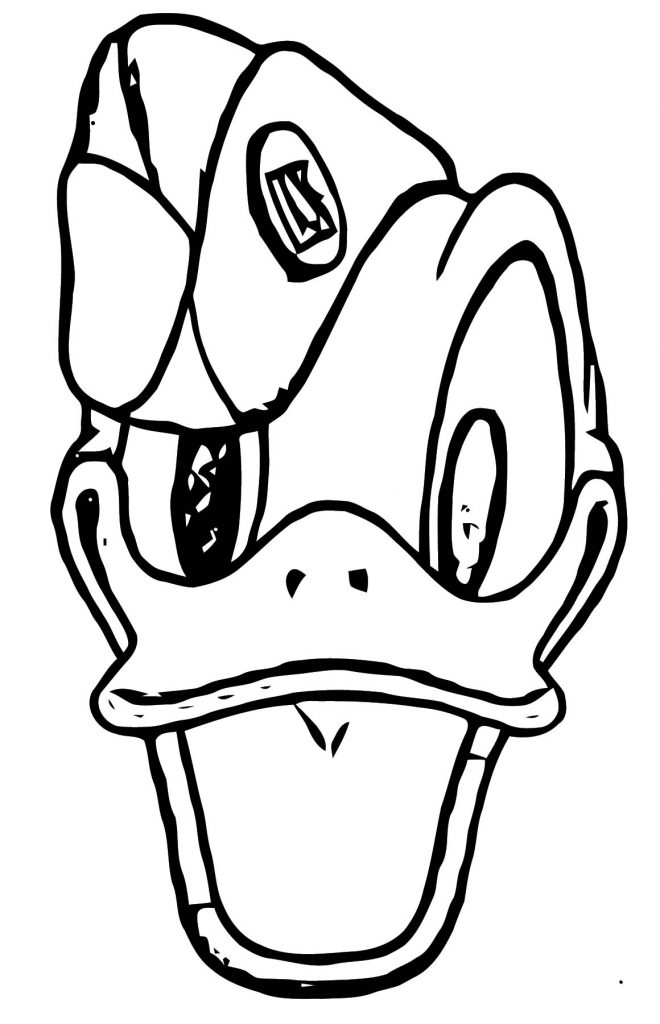 Donald Duck Waiting Coloring Page WeColoringPage - Wecoloringpage.com