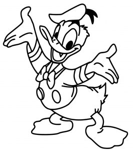 Donald Duck Coloring Page WeColoringPage 094