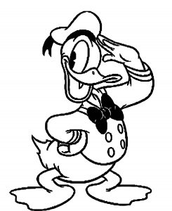 Donald Duck Coloring Page WeColoringPage 160