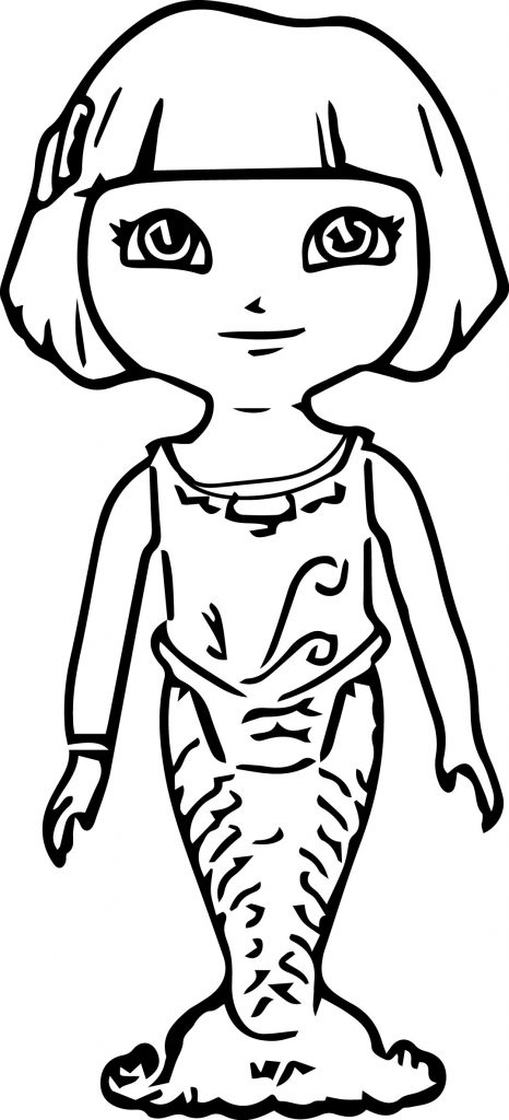 Dora The Explorer Mermaid Dora D 2 Coloring Page - Wecoloringpage.com