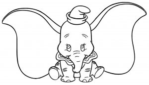 Dumbo Ears2 Coloring Pages