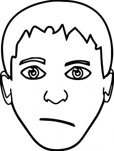 Face Kid Face Coloring Page Boy Coloring Page (2)