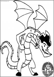 Find American Dragon Jake Long Free A4 Printable Coloring Page