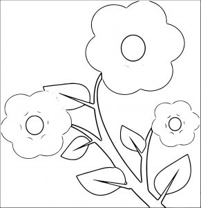 Flower Art Pictures Free Coloring Page