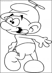 Fooly Comic Profile Smurfs Free Printable Coloring Page