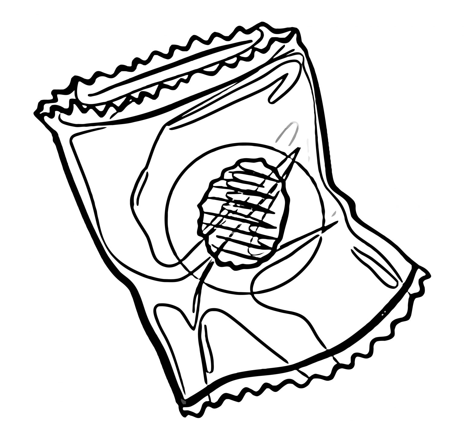 Printable Picture Of A Bag Of Chips Coloring Pages