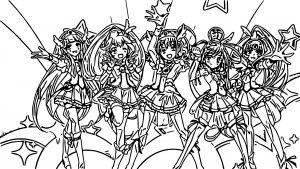 Glitter Force Coloring Page 011