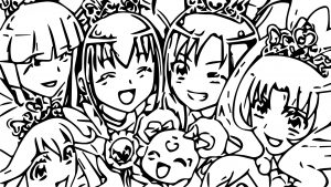 Glitter Force Coloring Page 133