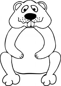 Groundhog Coloring Page 0008