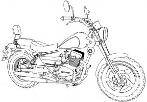 Guerrero GMX Motorcycle Bike Coloring Page
