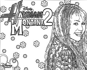 Hannah Montana Miley We Coloring Page 35