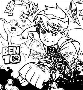 High Quality Ben Ten Computer Coloring Page
