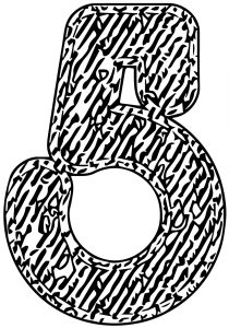 Jeans Number Five Coloring Page