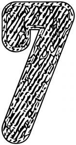 Jeans Number Seven Coloring Page