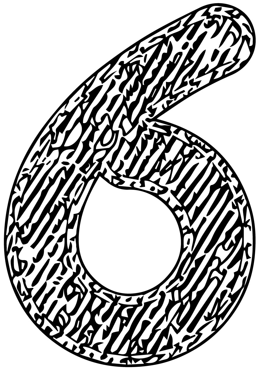 Jeans Number Six Coloring Page Wecoloringpage Jeans Number Six Coloring Page Wecoloringpage
