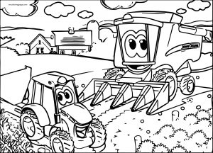 John Johnny Deere Tractor Coloring Page WeColoringPage 19