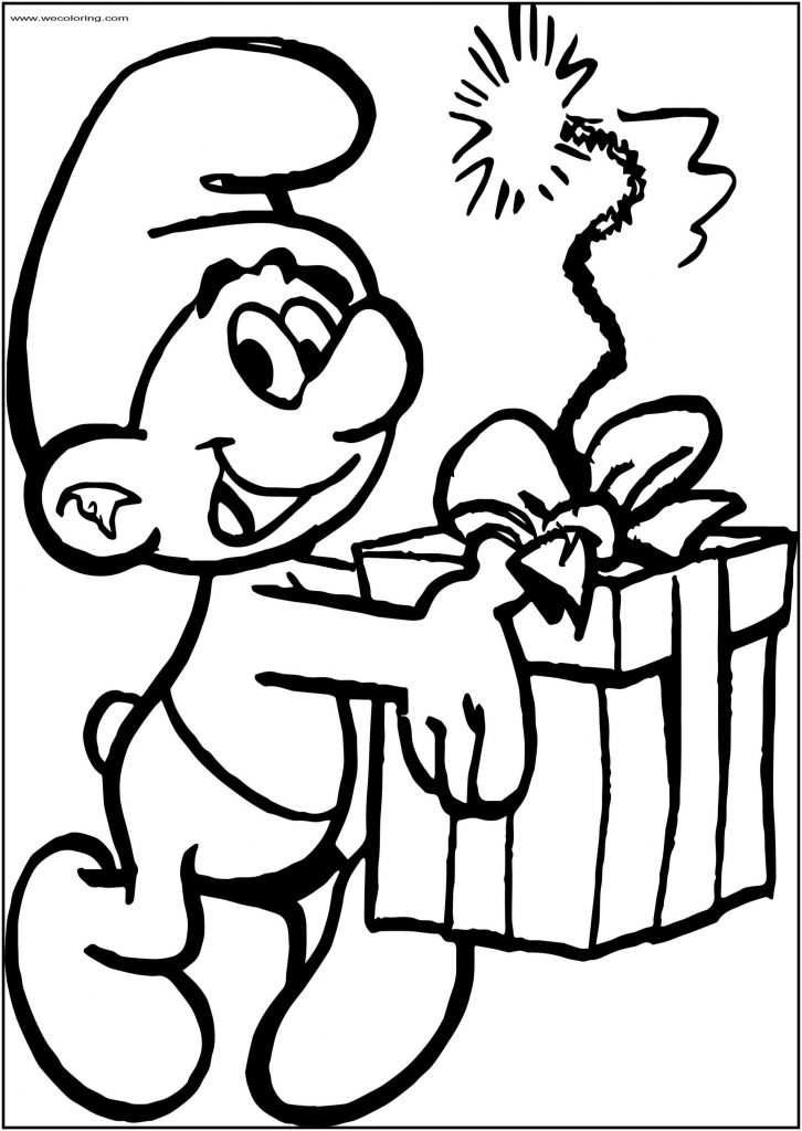 Jokey Smurf Free Printable Coloring Page - Wecoloringpage.com