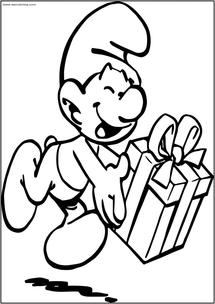 Jokey Smurfs Free Printable Coloring Page - Wecoloringpage.com