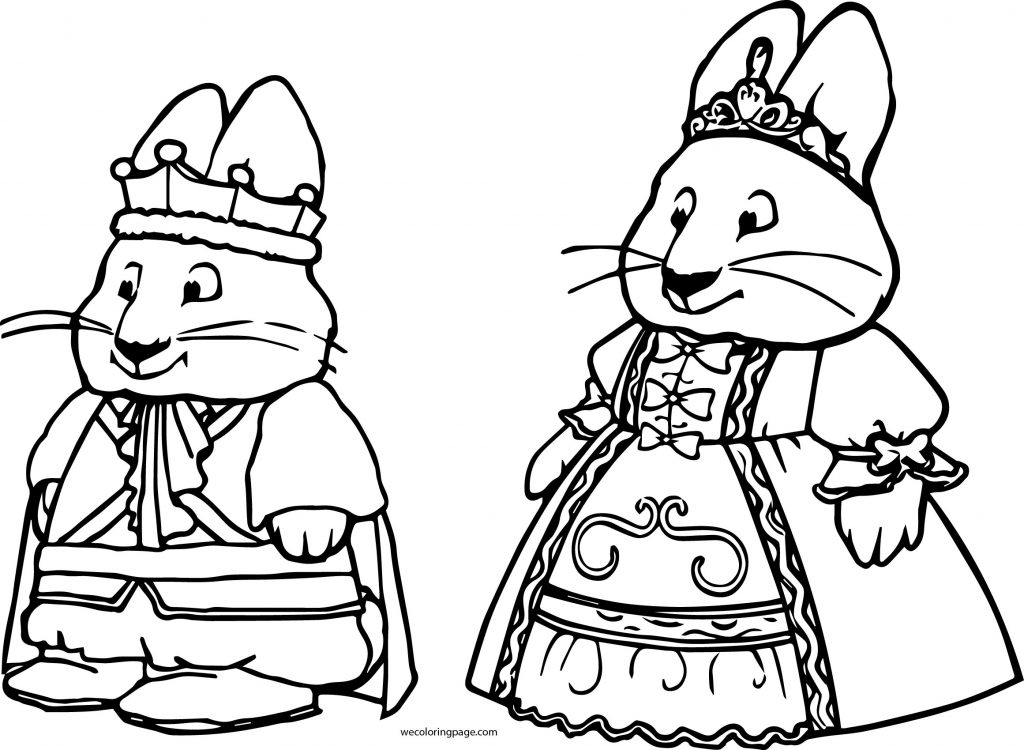 Max And Ruby Princess Coloring Page 01 - Wecoloringpage.com