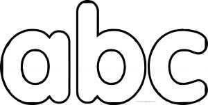 Message Abc Word Letter Coloring Page