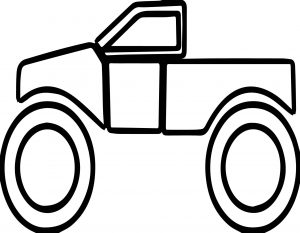 Monster Truck Coloring Page 01