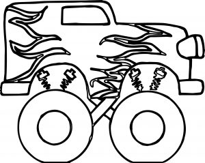 Monster Truck Coloring Page 06