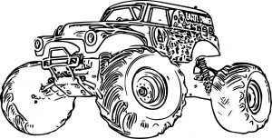 Monster Truck Coloring Page 13