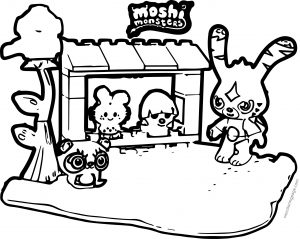 Moshi Monsters Coloring Page 25 Mega Brands Moshi Monster Toys