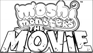 Moshi Movie Logo Coloring Page