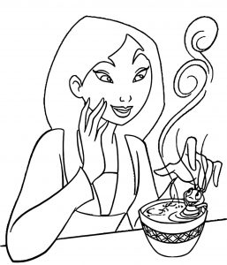 Mulan and Friends z11 Coloring Page