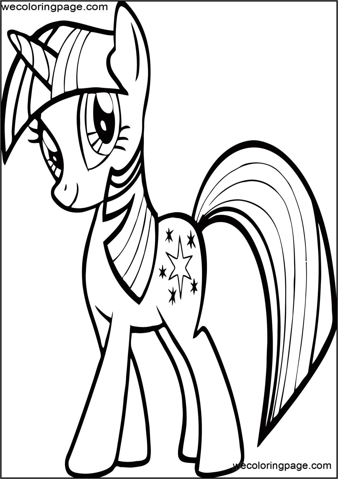 Pony Cartoon My Little Pony Coloring Pages | Wecoloringpage.com