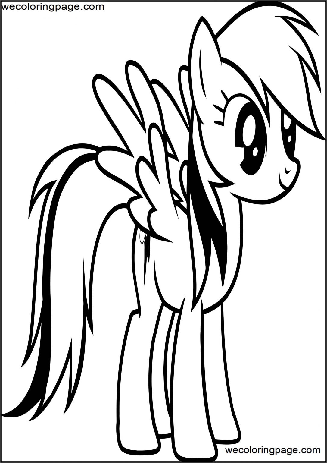 Pony Cartoon My Little Pony Coloring Pages | Wecoloringpage.com