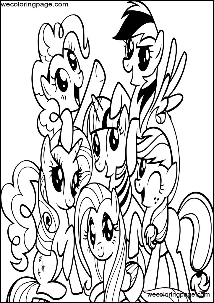 Pony Cartoon My Little Pony Coloring Pages | Wecoloringpage.com