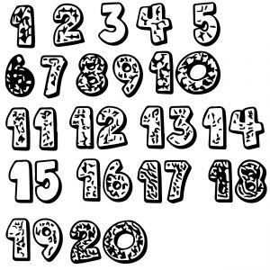 Numbers 120 1 Coloring Page