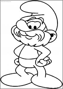 Papa Smurf Fanfiction Free Printable Coloring Page