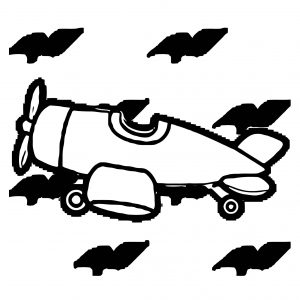 Plane We Coloring Page 09