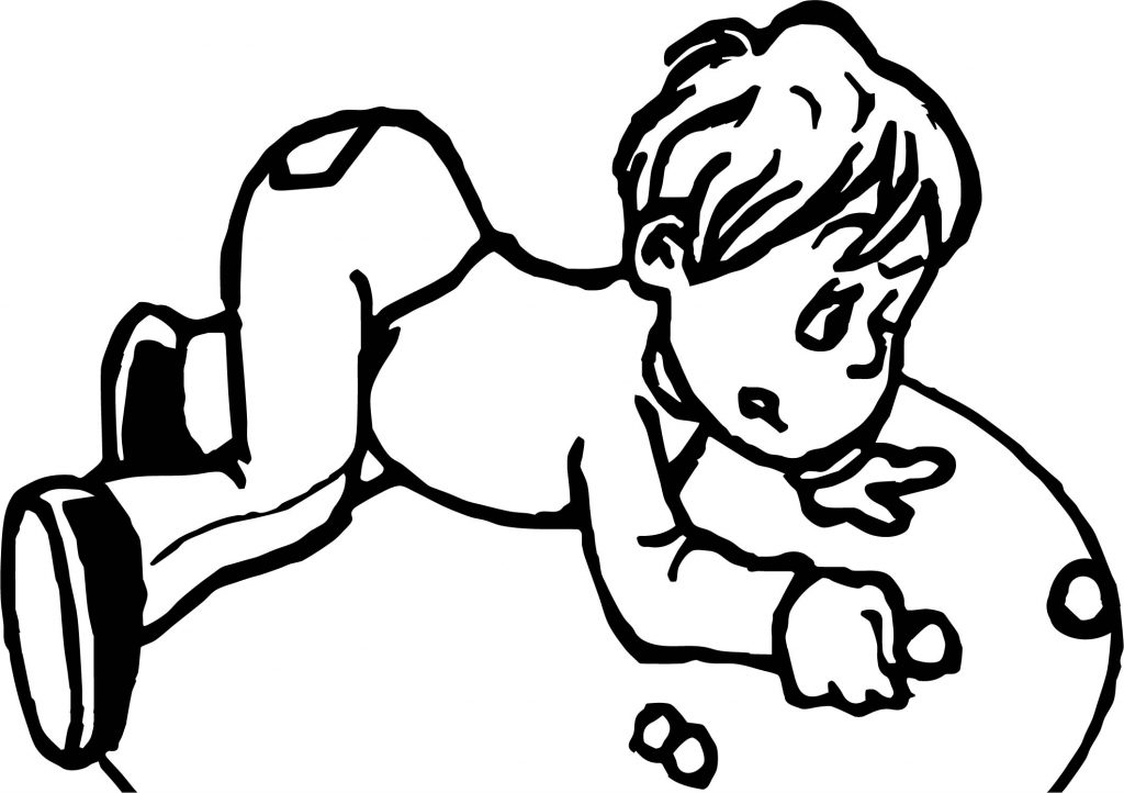 Marble Ridle Coloring Playing Marble Children Coloring Page - Wecoloringpage.com