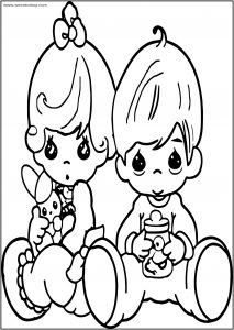 Precious Moments Free Printable Coloring Page