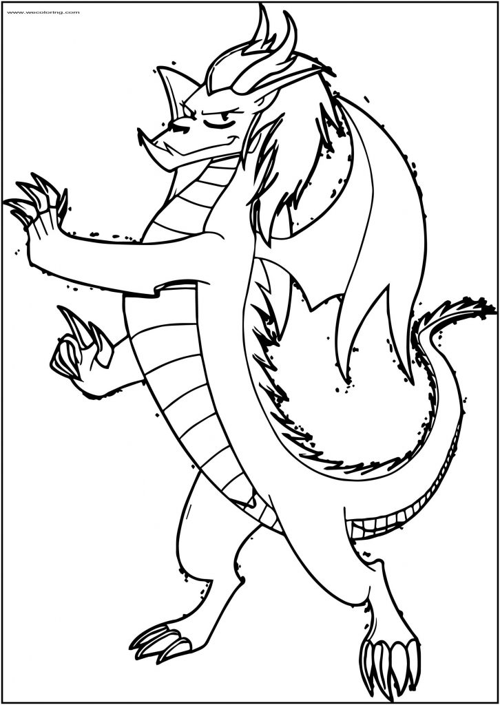 Renata American Dragon Free A4 Printable Coloring Page - Wecoloringpage.com