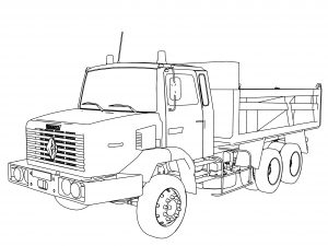 Renault C280 Truck Coloring Page