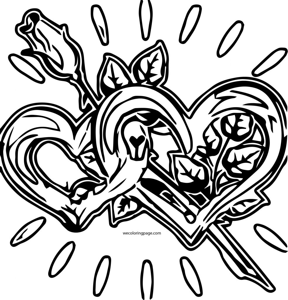Rose Coloring Page 20 - Wecoloringpage.com
