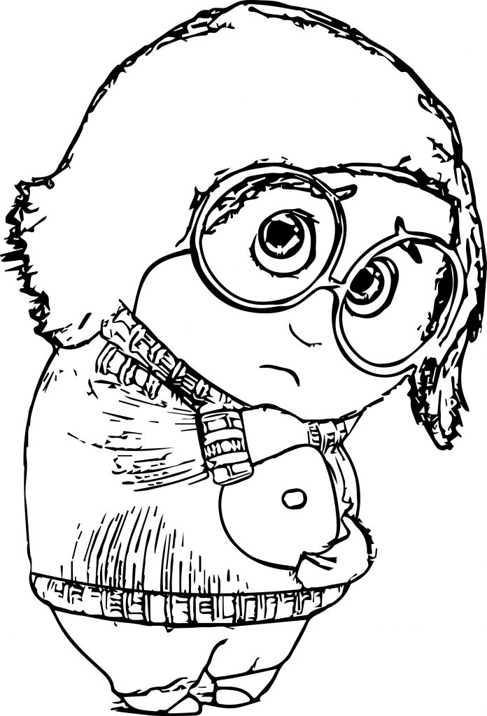 Sadness Inside Out 1 Coloring Page - Wecoloringpage.com