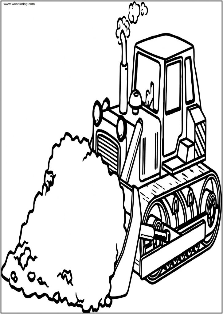 Sand Bulldozer Free Printable Coloring Page - Wecoloringpage.com