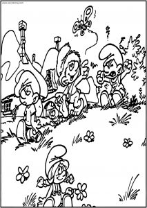Smurfs Wallpaper The Smurfs Village Free Printable Coloring Page