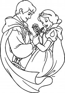 Snow White And The Prince Coloring Page 04