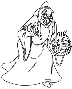 Snow White Evil Queen Witch And Huntsman Coloring Page 13