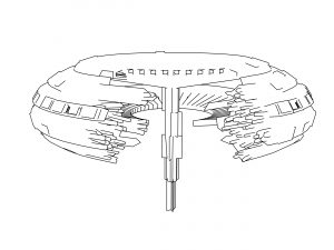 Space Station Scene Coloring Page