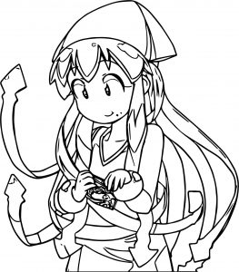 Squid Girl Coloring Page 09