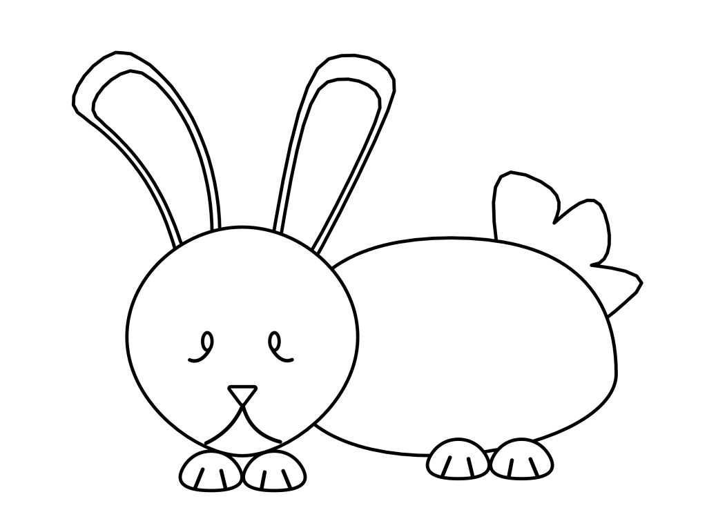 Stop Bunny Coloring Page - Wecoloringpage.com