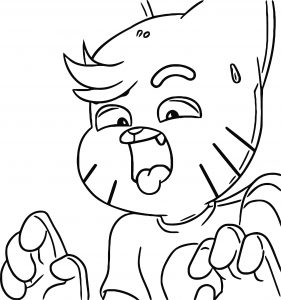 The Enemy Of The Gumballxcarrie Fandom  Gumball Coloring Page